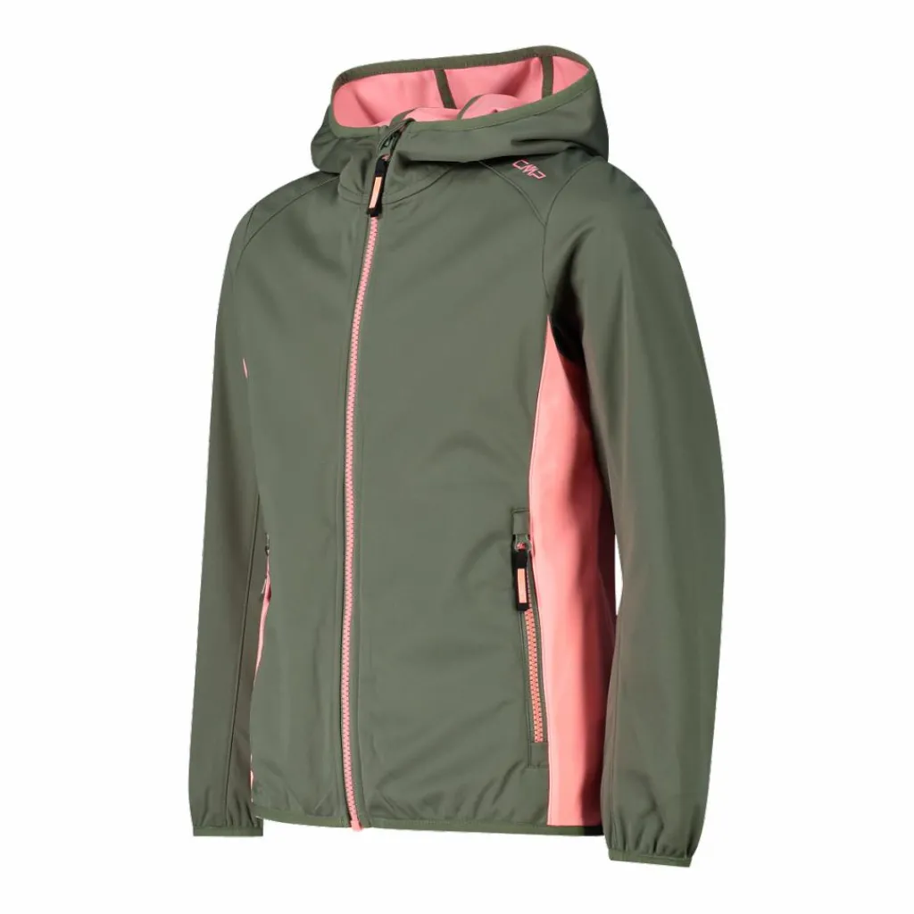 Mädchen Jacke aus leichtem Softshell, mit Fix Hood>CMP Online