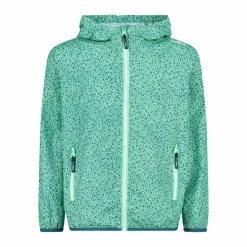 Mädchen Micro gemusterte packable Regenjacke><noscript><img width=