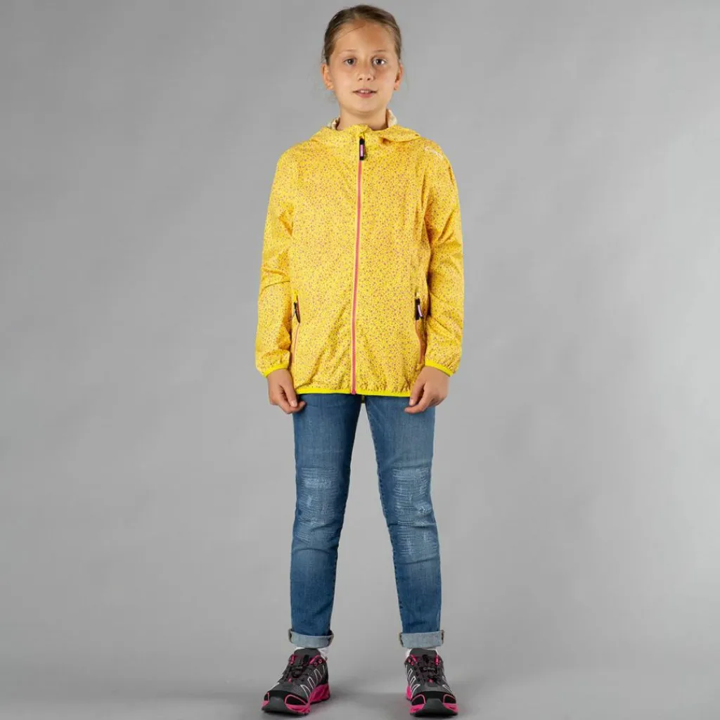 Mädchen Micro gemusterte packable Regenjacke>CMP Sale