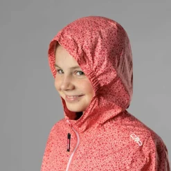 Mädchen Micro gemusterte packable Regenjacke><noscript><img width=