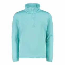Mädchen Stretch Performance Stehkragenshirt mit kurzem Reißverschluss><noscript><img width=