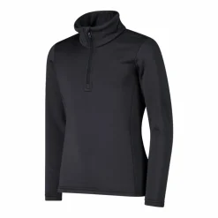 Mädchen Stretch Performance Stehkragenshirt mit kurzem Reißverschluss><noscript><img width=
