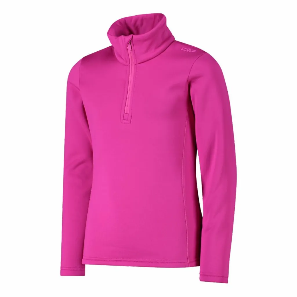 Mädchen Stretch Performance Stehkragenshirt mit kurzem Reißverschluss>CMP New