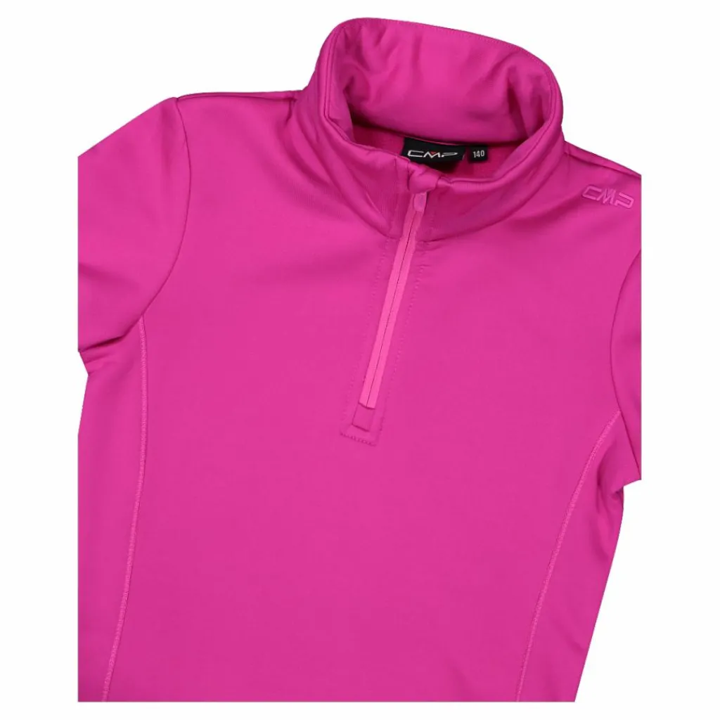 Mädchen Stretch Performance Stehkragenshirt mit kurzem Reißverschluss>CMP New