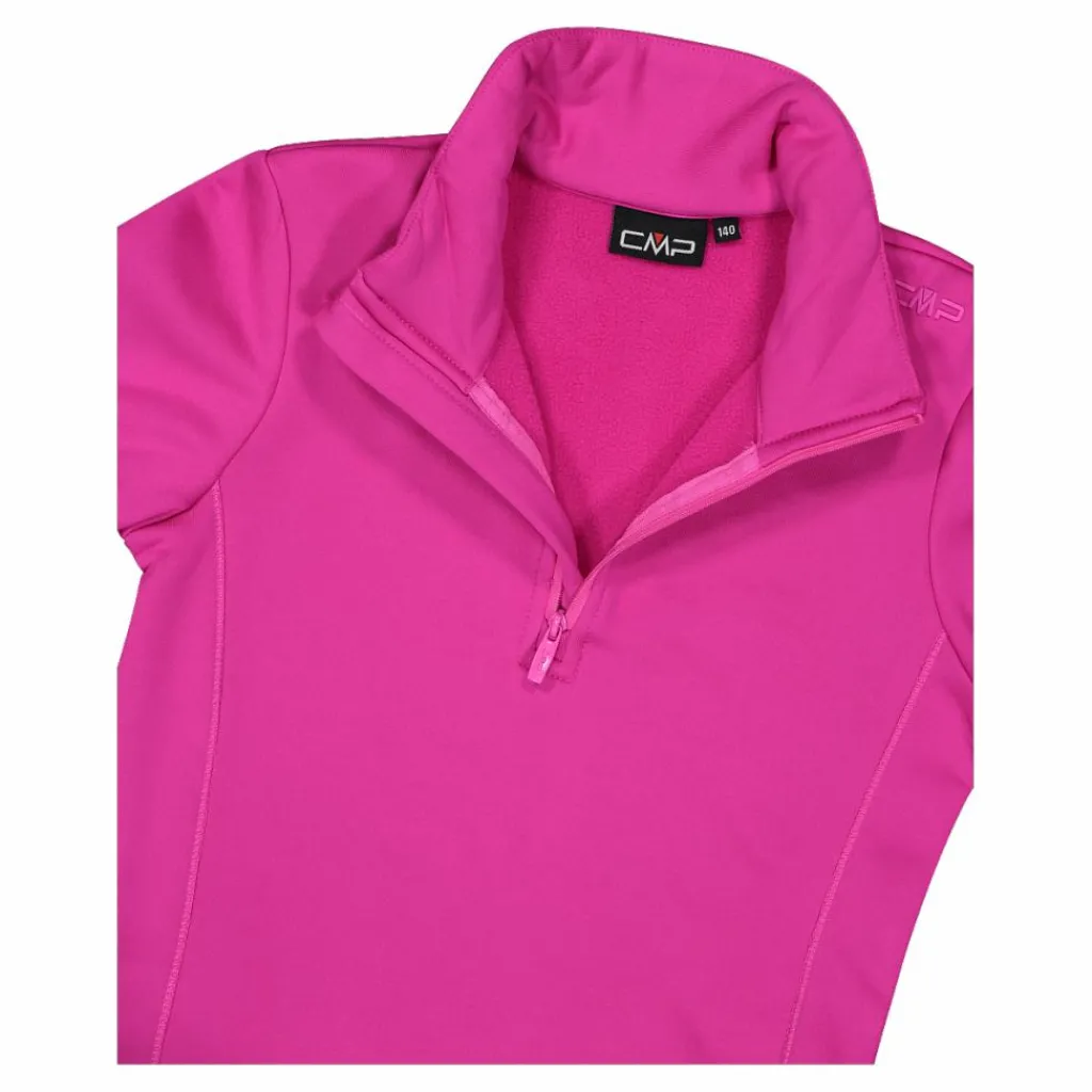 Mädchen Stretch Performance Stehkragenshirt mit kurzem Reißverschluss>CMP New