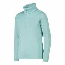 Mädchen Stretch Performance Stehkragenshirt mit kurzem Reißverschluss><noscript><img width=