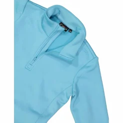 Mädchen Stretch Performance Stehkragenshirt mit kurzem Reißverschluss><noscript><img width=
