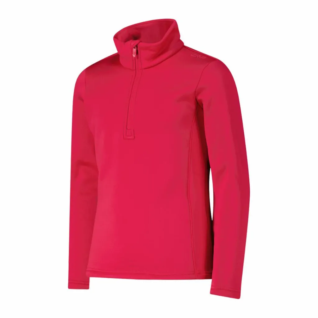 Mädchen Stretch Performance Stehkragenshirt mit kurzem Reißverschluss>CMP New