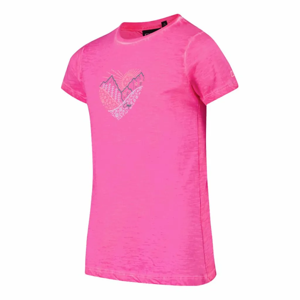 Mädchen T-Shirt aus Baumwoll Slub-Jersey>CMP