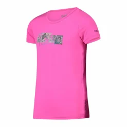 Mädchen-T-Shirt aus Funktionsgewebe mit Print vorne><noscript><img width=