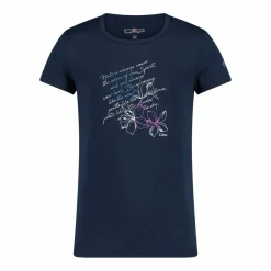 Mädchen-T-Shirt aus Funktionsgewebe mit Print vorne><noscript><img width=