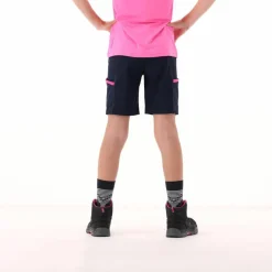 Mädchen-Wanderbermuda aus leichtem Stretch-Polyester><noscript><img width=