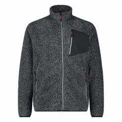 Mélange-HighLoft-Fleece für Herren mit hitzeversiegelter Tasche><noscript><img width=