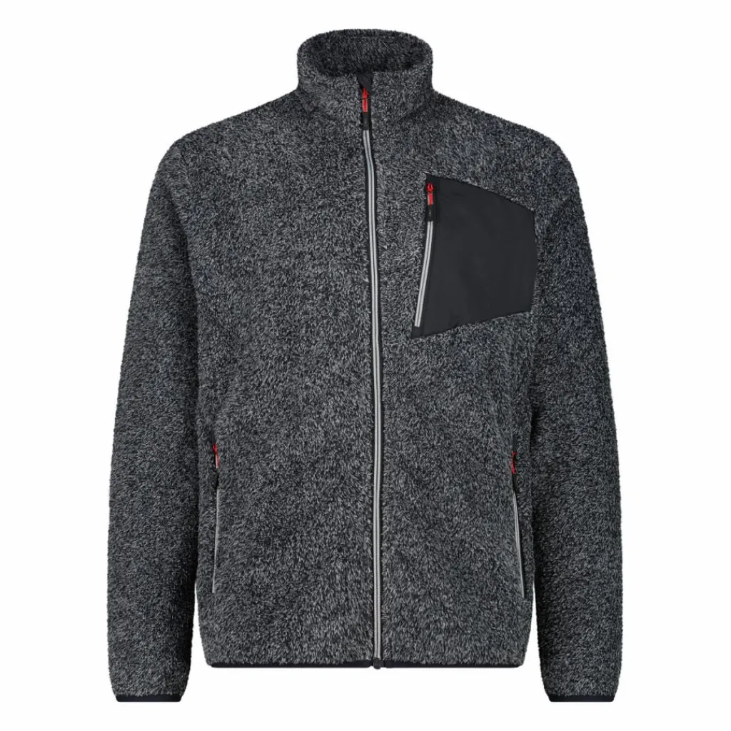 Mélange-HighLoft-Fleece für Herren mit hitzeversiegelter Tasche>CMP Sale