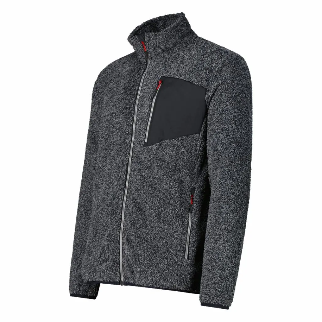 Mélange-HighLoft-Fleece für Herren mit hitzeversiegelter Tasche>CMP Sale