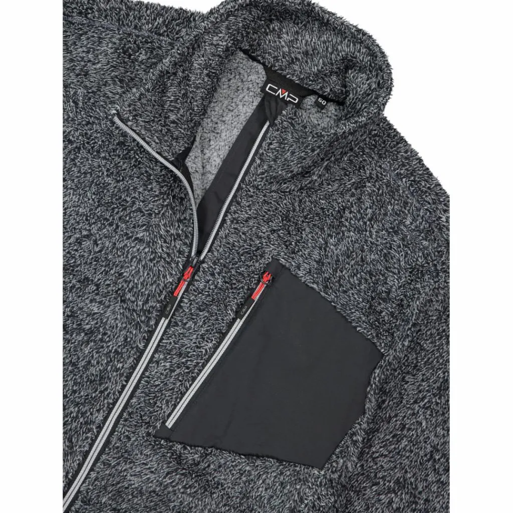 Mélange-HighLoft-Fleece für Herren mit hitzeversiegelter Tasche>CMP Sale