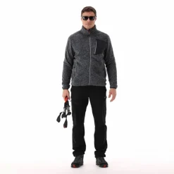 Mélange-HighLoft-Fleece für Herren mit hitzeversiegelter Tasche><noscript><img width=