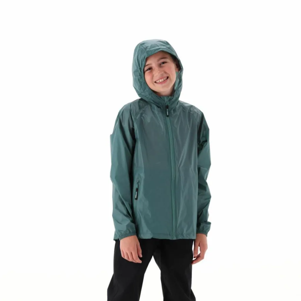 Regenjacke mit fest angebrachter Kapuze für Mädchen>CMP Online
