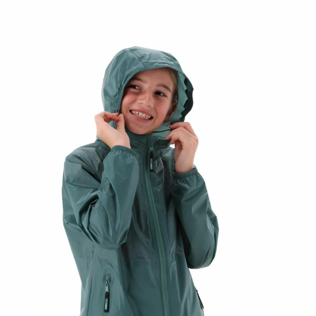 Regenjacke mit fest angebrachter Kapuze für Mädchen>CMP Online
