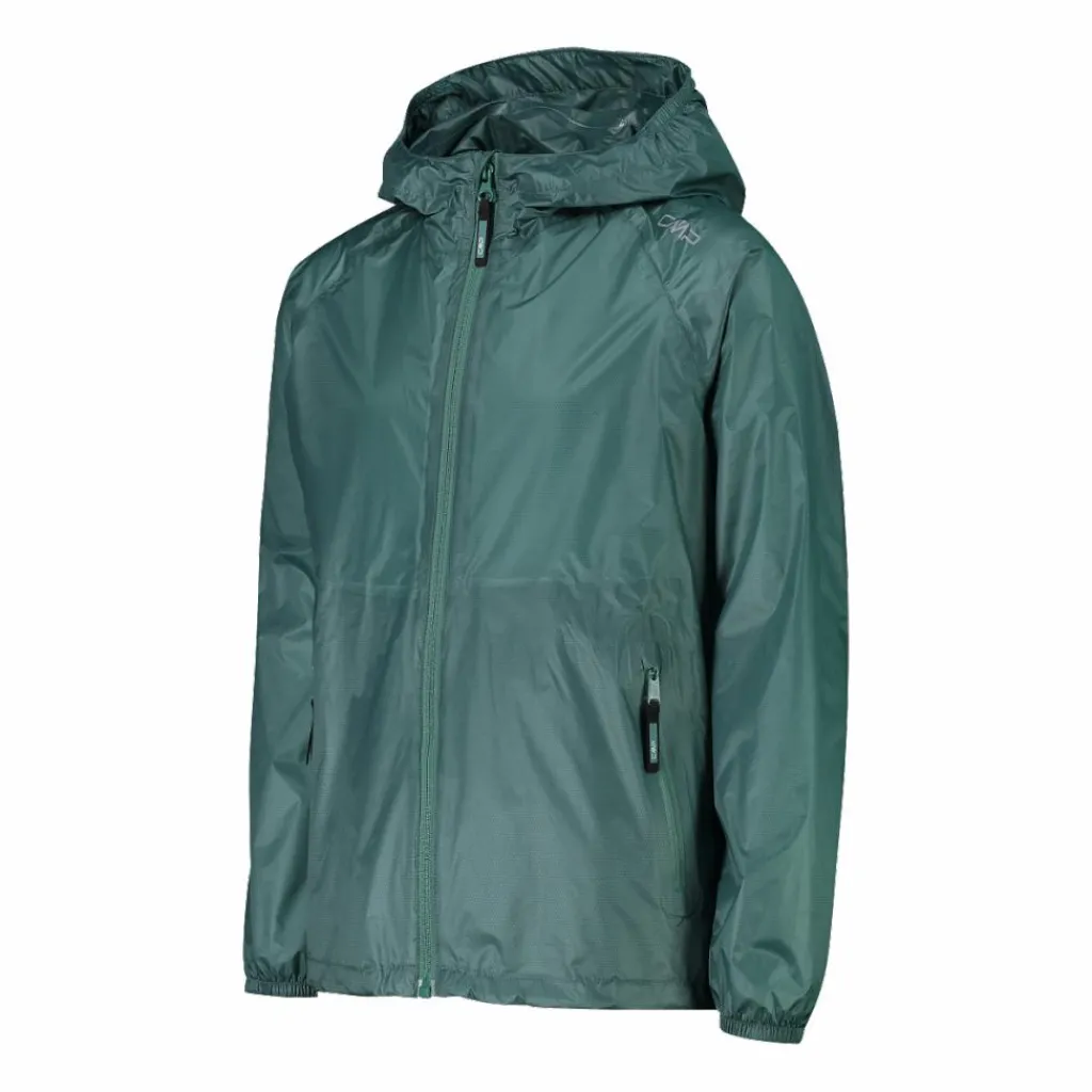 Regenjacke mit fest angebrachter Kapuze für Mädchen>CMP Online