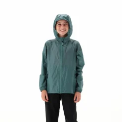 Regenjacke mit fest angebrachter Kapuze für Mädchen><noscript><img width=
