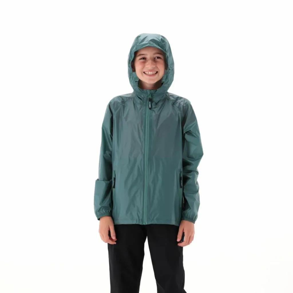 Regenjacke mit fest angebrachter Kapuze für Mädchen>CMP Online