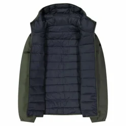 Reversible Herrenjacke mit feststehender Kapuze><noscript><img width=