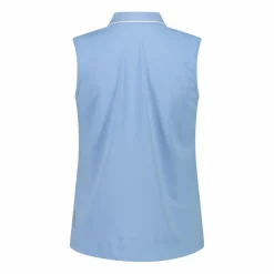 Ärmelloses Damen-Poloshirt aus Stretch-Piqué>CMP New