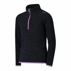Second-Layer-Mädchen-Rollkragenpullover in Mélange-Optik><noscript><img width=