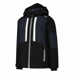 Skijacke aus Twill für Jungen mit Kapuze><noscript><img width=