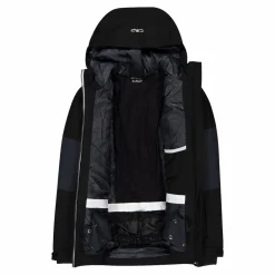 Skijacke aus Twill für Jungen mit Kapuze><noscript><img width=