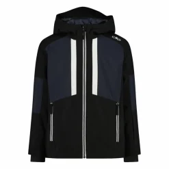 Skijacke aus Twill für Jungen mit Kapuze><noscript><img width=