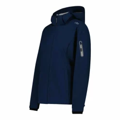 Softshell-Damenjacke mit abnehmbarer Kapuze><noscript><img width=