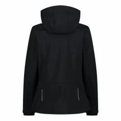 Softshell-Damenjacke mit abnehmbarer Kapuze><noscript><img width=