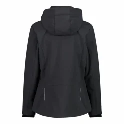 Softshell-Damenjacke mit abnehmbarer Kapuze><noscript><img width=