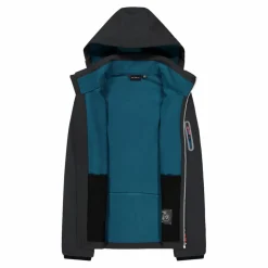 Softshell-Damenjacke mit abnehmbarer Kapuze><noscript><img width=
