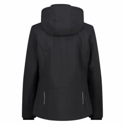 Softshell-Damenjacke mit abnehmbarer Kapuze><noscript><img width=