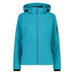 Softshell-Damenjacke mit abnehmbarer Kapuze><noscript><img width=