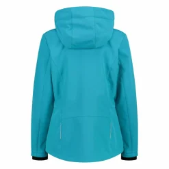 Softshell-Damenjacke mit abnehmbarer Kapuze><noscript><img width=