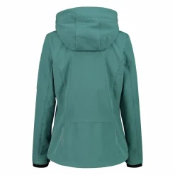 Softshell-Damenjacke mit abnehmbarer Kapuze><noscript><img width=