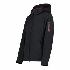 Softshell-Damenjacke mit abnehmbarer Kapuze><noscript><img width=