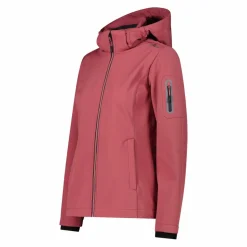 Softshell-Damenjacke mit abnehmbarer Kapuze><noscript><img width=