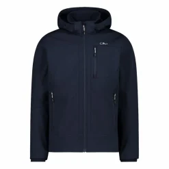 Softshell-Herrenjacke mit abnehmbarer Kapuze><noscript><img width=