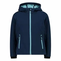 Softshell-Mädchenjacke mit Fix-Hood><noscript><img width=