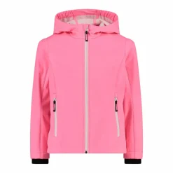 Softshell-Mädchenjacke mit Fix-Hood><noscript><img width=