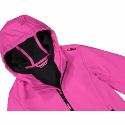 Softshell-Mädchenjacke mit Fix-Hood><noscript><img width=
