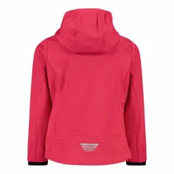 Softshell-Mädchenjacke mit Fix-Hood><noscript><img width=