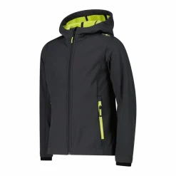 Softshell-Mädchenjacke mit Fix-Hood><noscript><img width=