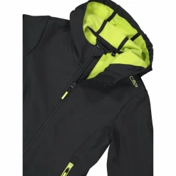Softshell-Mädchenjacke mit Fix-Hood><noscript><img width=