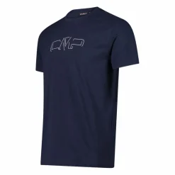 Stretch-Baumwoll-T-Shirt mit Logo><noscript><img width=